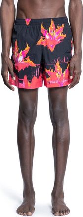 Alexander McQueen Fire Lily Swim Shorts