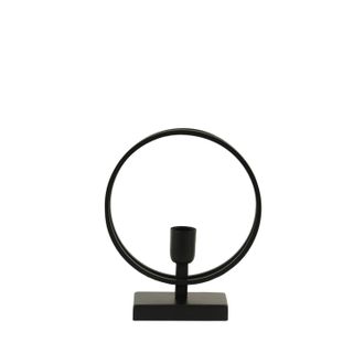Light & Living L&aacute;mpara De Mesa - Rudra - Negro - Metal - - Light&living