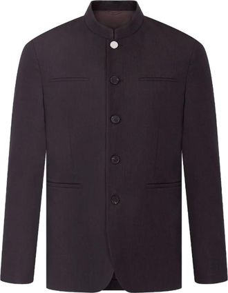 Shanghai Tang five-button blazer - Brown