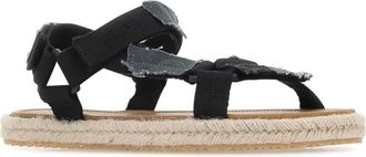 Maison Margiela Womens Sandals Black Fabric