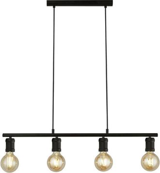 Searchlight Dance Lámpara de techo con barra de 4 luces, negro arena - Searchlight