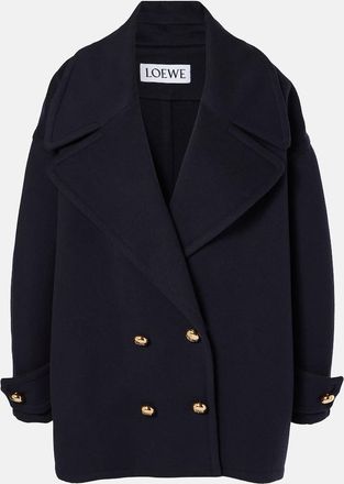 Loewe Pebble wool peacoat