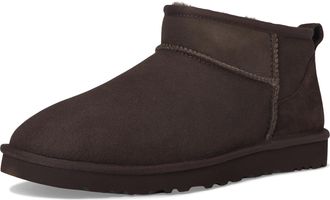 UGG Mens Classic Ultra Mini Leather Regen Fashion Boot, Dusted Cocoa, 13 UK