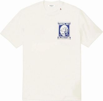 Replay Mens Replay Vintage T-Shirt - White - Size: 36