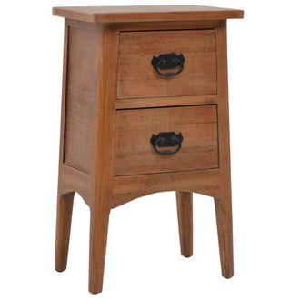 vidaXL Mesa De Madera Madi&ccedil;a Kiddlewood 40x29x68 Cm Marr&oacute;n