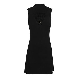 Diesel Dames, Jurken, Zwart, Maat: M Wol