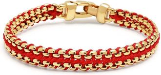 Nialaya Woven 8mm Box Chain bracelet - Gold