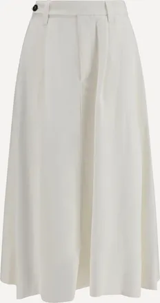 Brunello Cucinelli Gonna Sartorial in twill Fluid con monile Woman 38