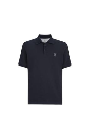 Brunello Cucinelli Piqu&eacute; polo shirt in Navy Blue at Nordstrom, Size Xxx-Large Eu