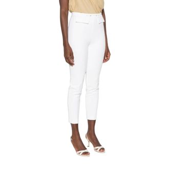 Elisabetta Franchi Dames, Broeken, Wit, Maat: M