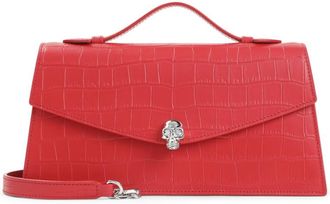 Alexander McQueen Red Skull Medium Crossbody Bag