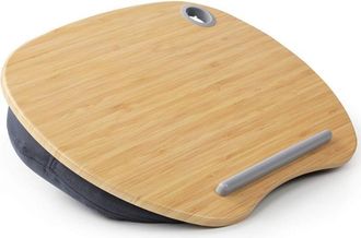OEM Soporte Para Port&aacute;til - Plataforma De Bamb&uacute; - Escritorio Para Rodillas Para Cama Y Sof&aacute; - Con Orificio Para Cable Y Tira Antideslizante - Hasta 15,6 P