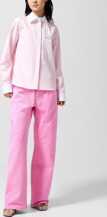 Casablanca Womens Monogrammed pink jean