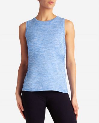 Danskin Two Pack Essential Breathe Tank Top In Dsk White And Palace Blue