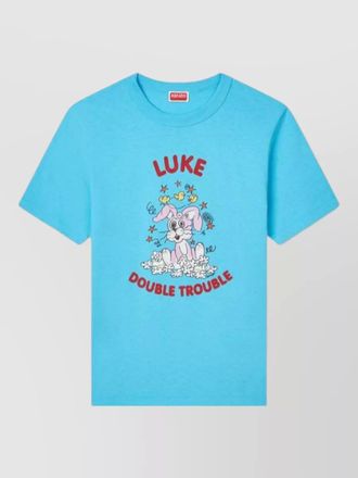 Kenzo cartoon graphic crew neck cotton t shirt