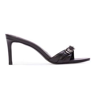 Black Suede Studio Joanna 65 Mule in Black Leather at Nordstrom, Size 37 Eu