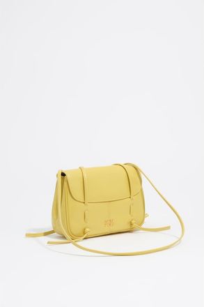 Bimba & Lola Mini Leather Flap Lolita Bag in Yellow at Nordstrom