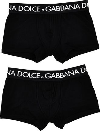 Dolce & Gabbana Black 2-Pack Logo Boxer