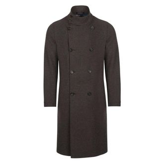 Armani Double-Breasted Coat - Heren - Mantels - Bruin - Maat: M