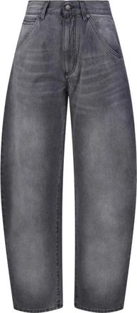 Darkpark Khris Barrel Leg Denim - Dames - Loose Fit Jeans - Zwart - W24 - Denim - Jeans
