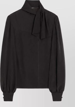 Valentino silk scarf-neck blouse