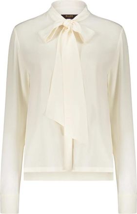 Moorer Elegante zijden blouse - Dames - Overhemden - Wit - XS - Katoen - Overhemden