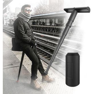 OEM Sgabello Pieghevole Portatile, Carico Massimo 200 Kg, Altezza Regolabile, Sgabello Telescopico Per Viaggi Allaperto, Picnic, Giardino, Barbecue, Pesca