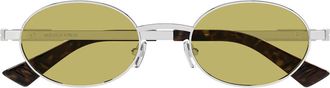 Bottega Veneta Sunglasses Bv1470 S 003 Silver/Yellow Unisex