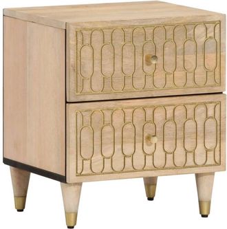 vidaXL Bedside Cabinets 2 pcs 40x33x46 cm Solid Wood Mango vidaXL