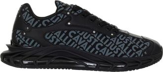 Just Cavalli Schoenen, Heren, Zwart, 40 EU, Leer, Sneakers