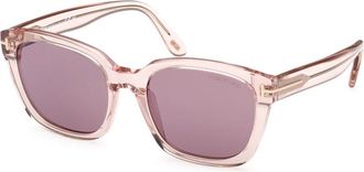 Tom Ford Haylay Zonnebril - Dames - Zonnebrillen - Roze - 53 MM - Accessoires