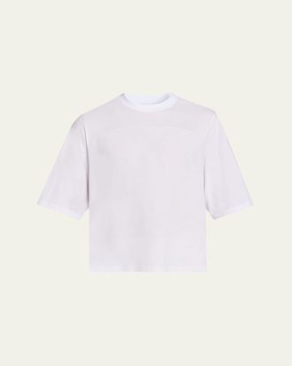 Mordecai Mens Cotton Jersey Foulard-Print Crewneck T-Shirt