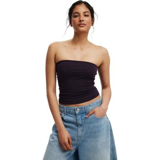 Cotton On All Day Tube Top in Velvet Currant at Nordstrom, Size Xxx-Small