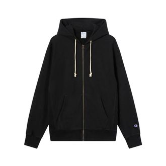 Champion Zip-throughs, male, Black, Size: XL Full-zip Hoodie