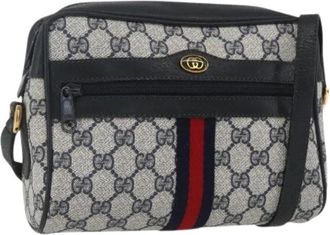 Gucci Pre-owned Cross Body Bags, female, Blue, Size: ONE SIZE Pre-owned Plastic Cross Body Bag