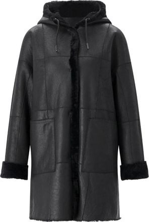 Werner Christ Cappotto reversibile in shearling e pelle - - Jackets - Donna - Nero - M