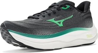 Mizuno Wave Sky 9 Mens Running Shoes Black/Goblin Green : 10.5 D - Medium, Textile