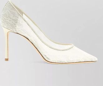 Jimmy Choo London romy pumps pointed toe lace overlay