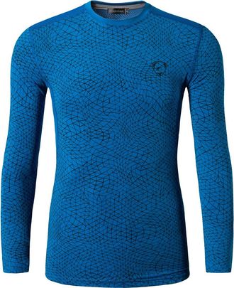 Jeansian Mens Casual Long Sleeves T-Shirts Wicking Running Sport Tee Shirt Top LA186 Blue L