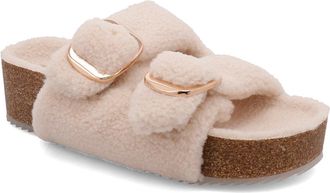 Mia Womens Qianna Platform Slide Sandals In Natural