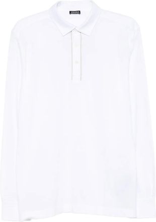 Ermenegildo Zegna Polo a maniche lunghe - Bianco