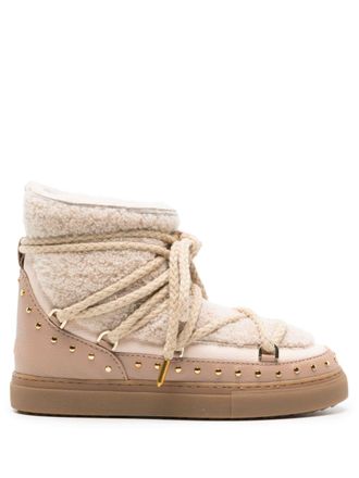 INUIKII Stivali stringati in shearling - Toni neutri