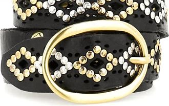 Campomaggi Womens Inaya Studded Belt In Black
