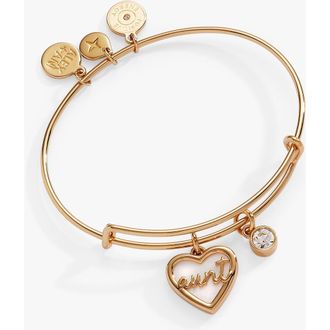 Alex and Ani Aunt Mother of Pearl Bangle in Gold at Nordstrom