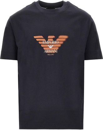 Emporio Armani Jersey T-shirt with logo print Man XL