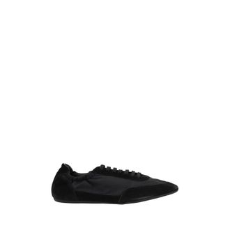 Prada Schoenen, Heren, Zwart, 39 1/2 EU, Su&egrave;de, Logoed Sneakers met Su&egrave;de Details
