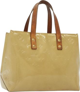 Louis Vuitton Reade Handbag Monogram Vernis Beige Patent_Leather Bag (Pre-Owned)