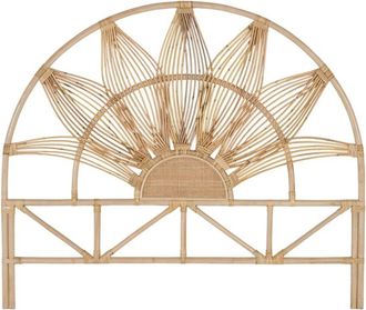 Giner&Colomer Cabecero de rat&aacute;n natural 165 cm estilo boho