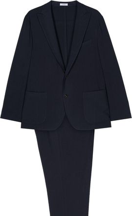 Boglioli single-breasted wool suit - men - Virgin Wool/Cupro - 54 - Blue