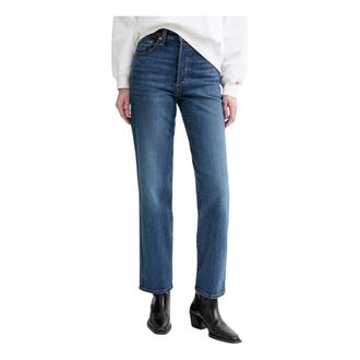 Levi's Jeans, Dames, Blauw, W29 L32, Katoen, Ribcage Full Length